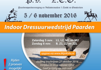 Dressuurwedstrijd 5/6 november!